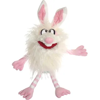 Living Puppets Handpuppen weiß/rosa 34 cm