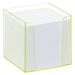 Folia Zettelbox LUXBOX transparent 800 Notizzettel Weiß 1 St.