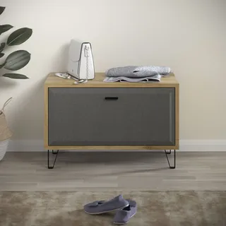 PLACES OF STYLE »Belva« 1 Stk. tlg. Flurbank mit einer Klappe - verstellbarer Boden - (B/T/H) 79/42/51 cm,