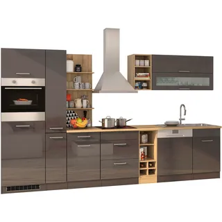 kochstation Küchenzeile KS-Mailand 340 cm grau