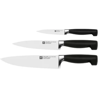 Zwilling Vier Sterne Messerset 3-tlg. 3 cm Schwarz/Silber