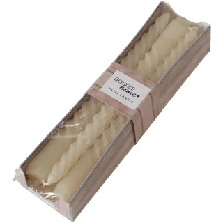 Boltze Twisto Stabkerze 20 cm cremeweiß
