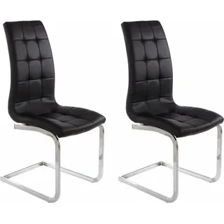 OTTO home Freischwinger Lola Kunstleder schwarz 2er Set