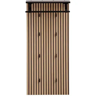 WELLTIME Garderobenpaneel Hank 50 x 110,6 cm Schwarz
