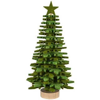 Ideen mit Herz | Filz-Tannenbaum zum Zusammenbauen | DIY Bastelset | Weihnachtsdeko (Grün 26 cm)