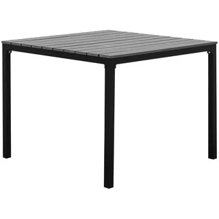 Beliani Prato Gartentisch 95 x 95 x 74 cm Grau/Schwarz