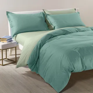 Caleffi Bettwäsche Set 4teilig aus 100% Baumwolle – Weiches und Elegantes Duvet Cover, Waschbar & Pflegeleicht Bettbezug, Bettwaren & Bettwäsche -