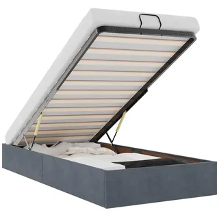 vidaXL Ottoman-Bett 100 x 200 cm Dunkelgrau