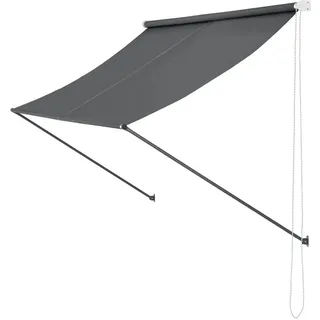 pro.tec Markise Malaga 400 x 120 cm grau