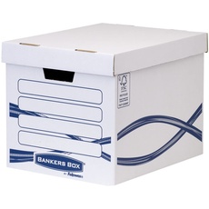 Bankers Box 4461001 Hohe Archivbox, 100% recycelt, 10-er Pack