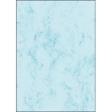 Bild von Marmor Kunstdruckpapier blau, A4, 200g/m2, 50 Blatt (DP551)