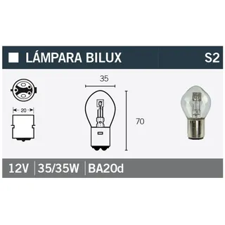 Industrias Vicma TECNIUM B35 Glühlampen 12V 35/35W - x10