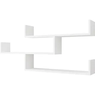Mirjan24 Wandregal Trio 003 119 x 55 x 18 cm Weiß
