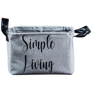 WELL HOME MOBILIARIO & DECORACIÓN Aufbewahrungskorb mit Griffen grau