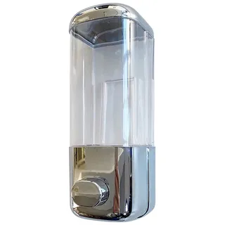 ADOB Seifenspender Vera zur Wandmontage für Flüssigseife, Shampoo, Duschgel, Lotion, 500 ml, zum Schrauben oder Kleben ohne Bohren, 40503