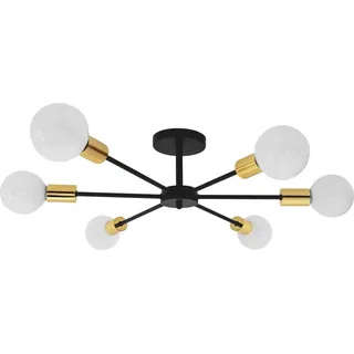 tooLight Hängelampe APP501-6C BLACK/GOLD - Schwarz