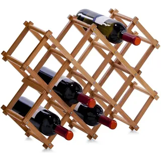 Zeller Weinregal, Holz, Rot, x 13567