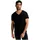 Tommy Tommy JERSEY V NECK Tee mit V-Ausschnitt und dezenter Logo-Flag schwarz tommy Black S