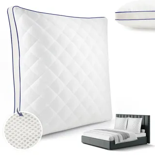 Gentle North Hochwertige Kopfkissen 80x80 cm groß in Hotelqualität - Flauschiges, gut gefülltes Schlafkissen für Allergiker geeignet (Ökotex 100 Zertifiziert) - 60° Waschbar