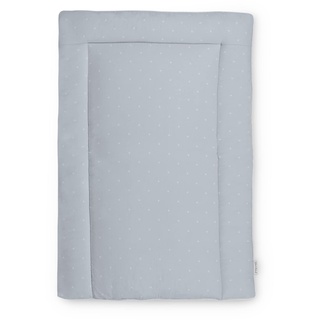 Ehrenkind® Wickelauflage 70x50 cm | Waschbar + 100% Bio-Baumwolle Bezug | Wickelunterlage | Wickeltischauflage | Standard 100 by OEKO-TEX 70x50cm Grau weiße Punkte