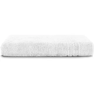 Komfortec Badetuch 100x200 cm aus 100% Baumwolle, Saunatuch XXL, Weich, Groß, Frottee, Schnelltrocknend, Weiß