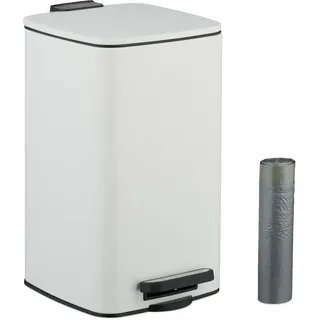 Relaxdays Kosmetikeimer 8 l Weiß