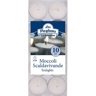 Briancasa MOC00903A Tealights, Paraffinwachs, Weiß, Einzigartig