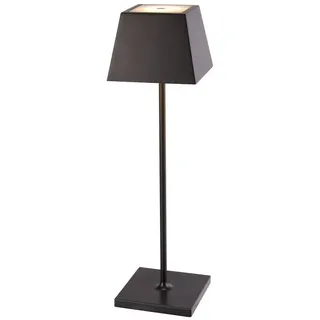 Dimmbare LED Tischlampe Touch Aluminium h:37cm elegante Balkon Leuchte KERIANA