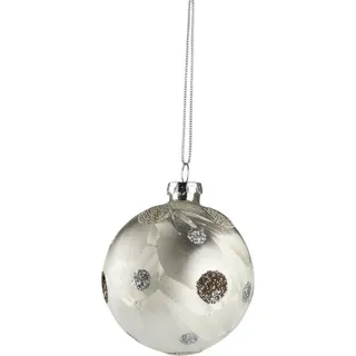 LeGer Home by Lena Gercke Christbaumschmuck »Christbaumkugel« aus weißem Glas, Ø 10cm, 6 Kugeln, weiß