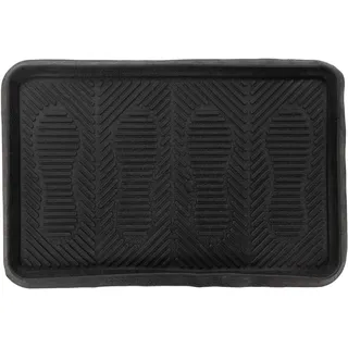Fußmatte KAYOOM "First Step 125", schwarz, B:40cm H:28mm L:60cm, Gummi, Teppiche, Fußmatte, Türmatte, Eingang, Schale, Schuhablage, Plastik