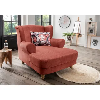 Home Affaire Loveseat Tassilo Polyester 121 x 107 x 147 cm Orange