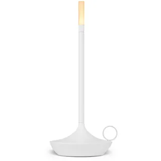 Stilvolle  LED Akku-Tischleuchte Wick Graypants - White