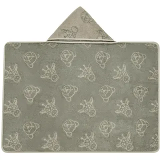 Sterntaler Baby Kapuzenbadetuch 100x70cm Löwe Leo – Rechteckiges Badetuch aus weicher, saugfähiger Baumwolle – Süße Stickerei auf der Kapuze, Ocker