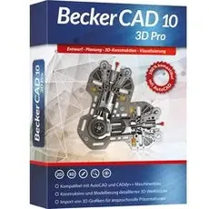 Bild von Markt & Technik 8499 Becker CAD 10 3D PRO Vollversion, 1 Lizenz Windows CAD-Software