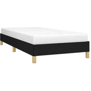 vidaXL Bettgestell Schwarz 90x200 cm Stoff