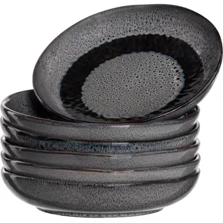 LEONARDO Suppenteller Matera Ø 21 cm grau 6er Set