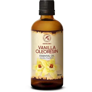 Ätherisches Öl Vanille 100ml - Vanilla Planifolia - Vanille Oleoresin Öl - Aromatherapie Öl für Diffusers und Duftlampe - Öle für Seifenherstellung - Glatte Haut & Haare - Aromatherapie - Duftöle