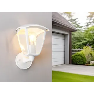 LED Landhausstil Außenwandleuchte Wandlaterne Außenlampe Hausbeleuchtung, H:24cm