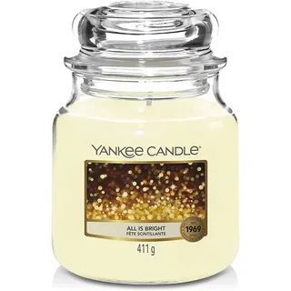 Yankee Candle Duftkerze im Glas 2 Dochten All is Bright 1 St