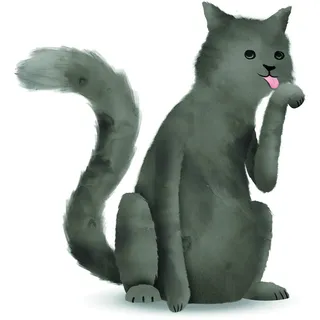 Komar Wandbild | Cute Animal Cat | Poster, Bild, Wohnzimmer, Schlafzimmer, Dekoration, Kunstdruck | ohne Rahmen | P111K-40x50 | Größe: 40 x 50 cm (Breite x Höhe)