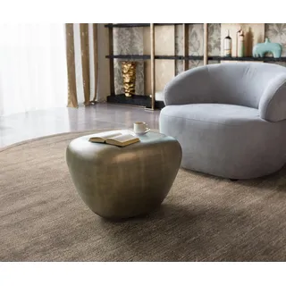 DELIFE Couchtisch Caramia 55x45 cm Metallic Gold - Gold