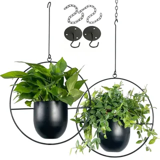 VDYXEW Metall Blumentopf hängend für Innen und Außen