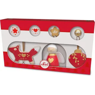 Trudi Weihnachtsdeko-Set rot (3 STK)