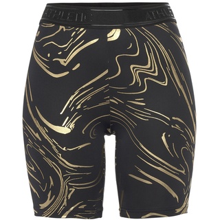 LASCANA ACTIVE Funktionsshorts Damen schwarz, gold Gr.S (36/38)