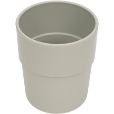 LÄSSIG Kinder Becher Trinkbecher Tasse Kindergeschirr ohne Melamin, BPA-frei, für Spülmaschine und Mikrowelle/Mug Uni warm grey