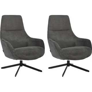 OTTO home Ohrensessel CLARINDA grau 76 x 100 x 81 cm drehbar