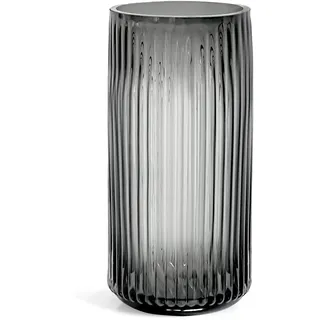 Muyan Glasvase für Blumen, vertikale gestreifte Blumenvase, Moderne Desktop-Dekoration, Blumenarrangement, getrocknete Blume, Hydrokulturpflanze, Zuhause, Büro, Esszimmer, Wohnzimmer, Hochzeit, 19,1