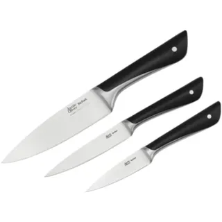Tefal Jamie Oliver Messerset 15 cm 3-tlg. Edelstahl Schwarz/Grau