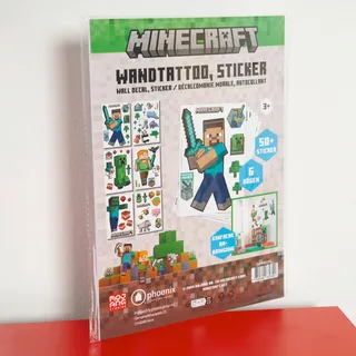 Minecraft Wandtattoo , Multicolor , Kunststoff , Tapeten & Wandverkleidungen, Wandtattoos & Sticker, Wandtattoos