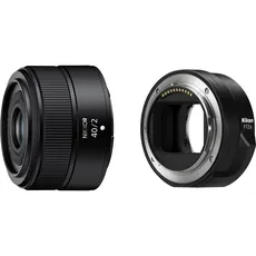 Nikon Z 40 mm 1:2.0 Schwarz & FTZ II (Adapter für F Objektive auf Z-Mount Kameras)